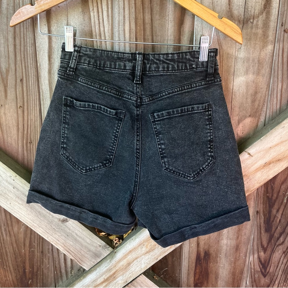 Black Garage Mom Shorts - Picture 6 of 6